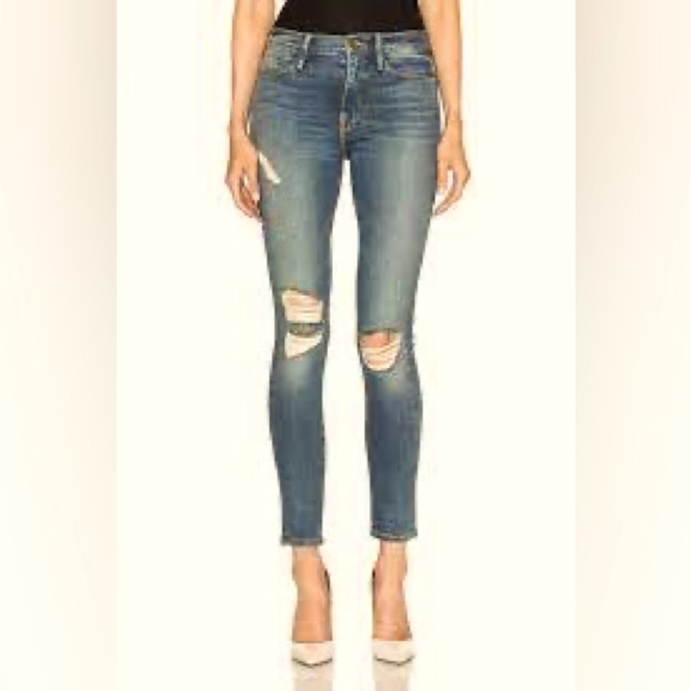 Frame Denim Le High Skinny Dressed Jeans